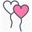 Balloon Love Heart Icon