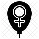 Balloon Girl Woman Icon