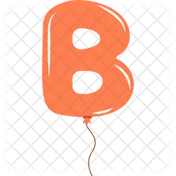 Balloon Letter B  Icon