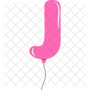 Balloon Letter J  Icon