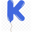 Balloon Letter K  Icon