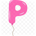 Balloon Letter P  Icon