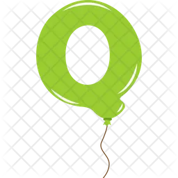 Balloon Letter Q  Icon