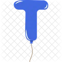 Balloon Letter T  Icon