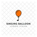 Singing Balloon Balloon Tag Balloon Label Icon