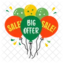 Balloon Sale  Icon