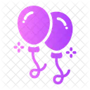 Balloons Decoartion Party Icon