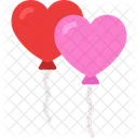 Balloons Love Heart Icon