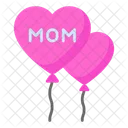 Mothers Day Celebration Balloons Icon