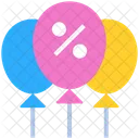 Balloons Discount Sale Icon