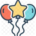 Balloons Decoration Helium Icon