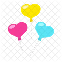 Heart Shaped Balloon Icon