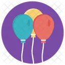 Balloon Blue Pink Icon
