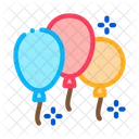 Three Balloons Amusement Icon