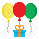 Ballons Gift Birthday Icon