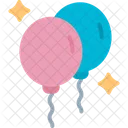 Balloons Party New Year Icon