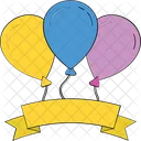 Balloon Party Decorations Icon