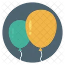 Balloons Birthday Decoration Icon