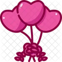 Balloons Birthday And Party Married Icon