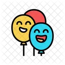 Balloons Smile Character Icon