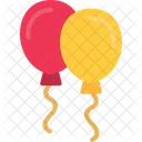 New Year Balloons Icon