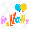 Balloons Helium Balloons Birthday Balloons Icon