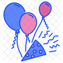Balloons And Confetti  Icon