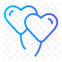 Balloons Heart Valentine Day Icon