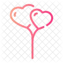 Balloons Valentine Decoration Icon