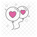 Balloon Valentine Wedding Icon