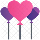 Heart Balloon Love Valentine Icon