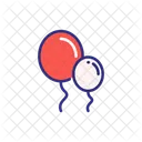 Balloons Love Heart Icon