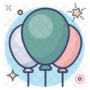 Balloons Decorative Balloons Bunch Of Balloons Icon