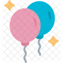 Balloons Party New Year Icon