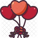 Balloons Birthday And Party Married Icon