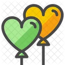 Balloons Hearts Decoration Icon