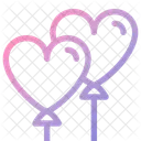 Balloons Hearts Decoration Icon