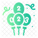 Ballons Love Decoration Icon