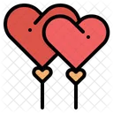 Balloons Valentine Heart Icon