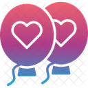 Balloons Love Valentines Icon