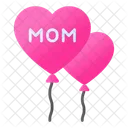 Mothers Day Celebration Balloons Icon