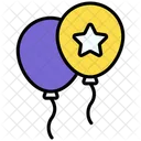 Balloons Party Decoration Icon