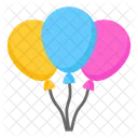 Balloons Helium Bunch Icon