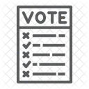Ballot Voting Vote Icon