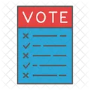Ballot Voting Vote Icon