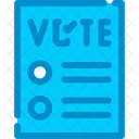 Ballot Paper  Icon