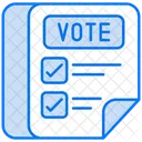 Ballot paper  Icon