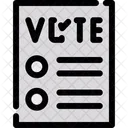 Ballot Paper  Icon