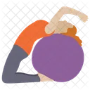 Workout Ubungen Fitness Ball Aerobic Icon