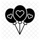 Balões de amor  Ícone